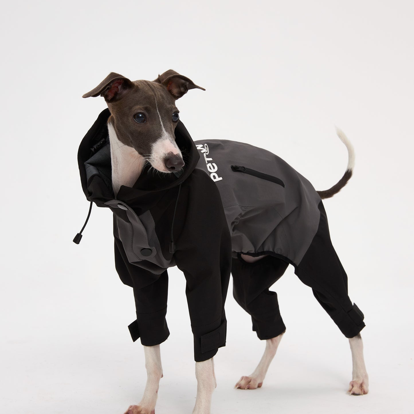 TPO Dog Long Soft Shell Rain Coat Jacket Waterproof