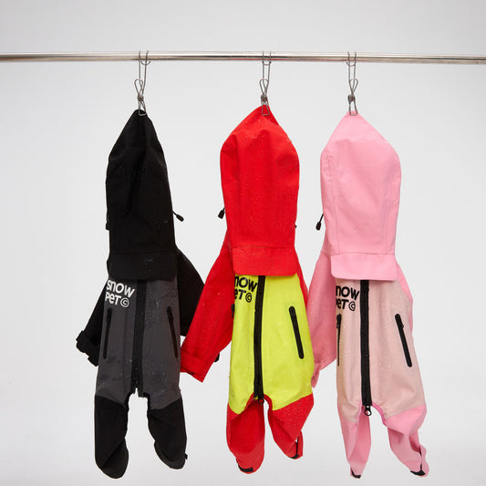 TPO Dog Long Soft Shell Rain Coat Jacket Waterproof